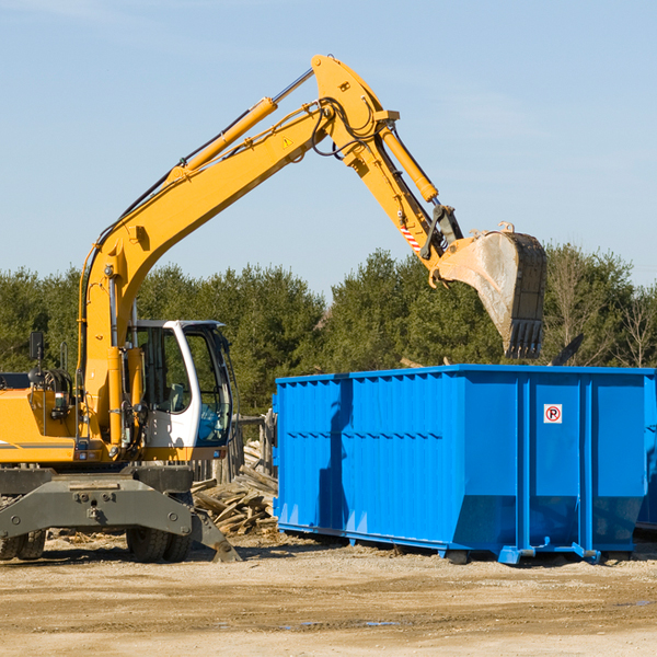 how many times can i have a residential dumpster rental emptied in Higginsville Missouri